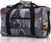 5 Cities 40x20x25 Ryanair Maximum Sized Travel Carry On Under Seat Cabin Holdall Lightweight – Take The Max on Board! with 2 Year Warranty (Cities)