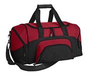 Improved Colorblock Small Sport Duffel (BG990S) -True Red/B -OSFA