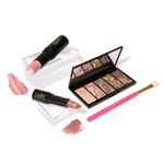 LAURA GELLER NEW YORK Italian Marble Artistry Collection, Full Makeup Kit Handmade in Italy, With Eyeshadow Palette, Cream Blush Stick & Satin Lipstick in Universal Shades, Exquisite Makeup Set 4pc