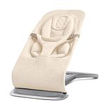 Ergobaby 3-in-1 Evolve Bouncer, Ergonomic Baby Bouncer for Newborns from Birth to Toddler, Baby Swing with Newborn Insert (2.5 kg - 13.2 kg), Cream