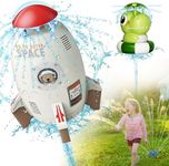 ROHSCE Launch Water Rocket Kids Water Toys for The Backyard Sprinkler Toy Outdoor Kids' Toys Summer Rocket Garden Sprinkler for 3 4 5 6 7 8 Year Old (Crocodile)