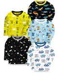 Kuchipoo Unisex Baby Boys And Baby Girls Regular Fit Cotton T-Shirt - Pack Of 5 (Kuc-Tshrt-325-3-4 Years), Multicolour