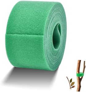 Window Garden Green Plant Ties for Support - Multi-Purpose Use as Plant Clips, Wire, Plant Tape - 18ft x 2in Roll, Adjustable and Reusable Plastic Cutable Twist Wire Tape- Ideal for Tomato Cages