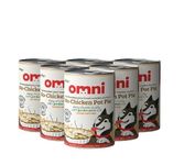 Omni Wet Dog Food for Adult Dogs - Vet-Formulated No Chicken Pot Pie, Nutritionally Complete Meat-like Chunks with Peas & Carrots in Jelly - Perfect Daily Diet or Compliments Dry Dog Food - Pack of 6