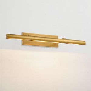 Brass Picture Light for Wall: 30" Hardwired Swing Arm Vintage Brushed Long Art Lighting over Pictures Frame - Decorative Gallery Portrait Painting Display Accent Light for Museum Artwork Bulb Included
