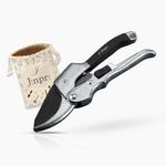 JINPRI Garden Hand Pruners with SK5 High Carbon Steel Blade and Soft Rubber Handle Tree Gardening Scissors for Precision Cut Gardening Tool