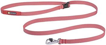 Ruffwear, Flagline Dog Leash, Lightweight Lead with Hands-Free, Waist-Worn Option, Salmon Pink