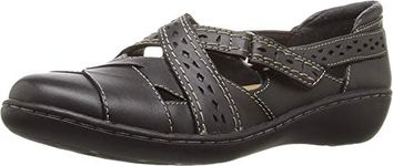 Clarks Women's Ashland Spin Q Shoes, Black, 9 M US