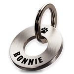 UKR Designs Solid Brass or Stainless Steel Deep Engraved Dog Tag/Pet ID