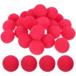 Ciieeo 50pcs Red Circus Clown Nose Bulk Foam Clown Nose Funny Clown Nose for Circus Party Halloween Christmas Costume Decorative Nose for Cosplay