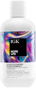 IGK MORE LIFE Color Extending Gloss Shampoo | Color-Safe Cleanse for Glossy Vibrant Hair | Helps Extend Color with Soft Smooth Shine | 8 Oz