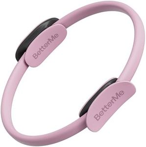 BetterMe Toning Pilates Ring – Magic Circle Pilates Ring for Strength & Flexibility – 15 Inch Fitness Ring for Home Pilates & Yoga Workouts (Raspberry Pink)