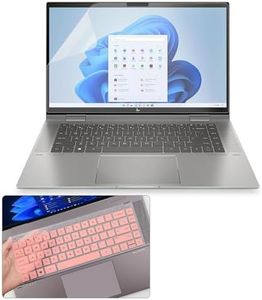 i-Tensodo 2 Pack Anti Glare Matte Screen Protector for 15.6" HP Envy x360 2-in-1 Touch Screen 15-ey 15-ew 15t-ew 15z-ey Laptop With Keyboard Cover, Eye Protection Anti Glare Filter