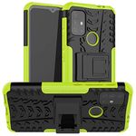 COUQE Motorola Moto G 30/G10 phone case,Tire Pattern Armor Shockproof Case for Motorola Moto G 30/G10 Silicone Case Cover Pouch with Holder,Green