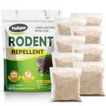 Pesdispear Rat Repellent Sachets, Mouse Repellent, Peppermint Oil Rat Deterrent, Rodent Control Mice Repellent More Humane Mouse Trap and Ultrasonic Rat Repeller 8 Pack