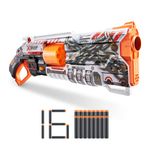 XShot Skins Lock Blaster by ZURU with 16 Darts, Rotating Barrel, Air Pocket Dart Technology, Locking Mechanism with Unique Code, Toy Foam Blaster for Kids, Teens and Adults