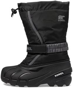 SOREL Children's Flurry Boot - Black, City Grey - 8