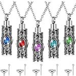 5 Pieces Urn Necklace for Ashes Cre
