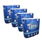 Tanki Sustainable Toilet Paper | 36 Rolls, 2-ply, 200 Sheets Each | UK Made | Non-Blocking, Eco Friendly, Septic Safe Soft & Strong Toilet Roll | (4 x 9 Rolls)