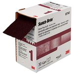 Scotch-Brite(TM) Primer Prep Scuff 07747, Aluminum Oxide, 15' Length x 4-3/4" Width, Maroon (Pack of 1)