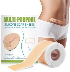 Multipurpose Silicone Scar Sheets, Silicon gel sheets for Scars Transparent Medical Silicone Gel Tape for Scar Removal, Professional Scar Removal Sheets for C-Section, Surgery, Burn, Keloids