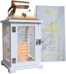 Memorial Lantern -Thoughtful Bereavement Gifts - Sympathy Gifts for Loss of Loved One, Memorial Gifts, Remembrance Gifts for Loss of Mother Father Funeral Gifts There're Some Who Bring a Light