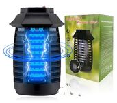 PUEKDOIR Bug Zapper Lamp 4500V Light Electric Shock Pest, Electronic Bug Zapper Electric Shock Pest, Plug-in Bulbs Used in Homes,Gardens, Suitable for Indoor and Outdoor