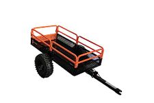 MOTOALLIANCE Impact Implements™ 1500lb ATV/UTV Utility Cart Cargo Trailer with 15 Cubic Foot Capacity, Solid Steel Floor, and Steel Mesh Sides. Designed in The USA.