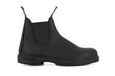 Blundstone 566 Black Thermal Leather Chelsea Boots Black Nubuck Slip On Retro - Black 9.5