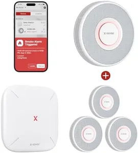 X-Sense Smart Smoke Detector with Base Station XS0B-MR31 and Smart Smoke Detector XS0B-MR 1-Pack