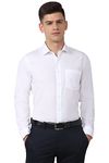 Van Heusen Men's Solid Slim Fit Shirt (VHSFBSLBE51125_White 40)