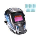 UNISOPH Welding Mask Auto Darkening, Solar Welding Mask for Eye Face Protection, Adjustable Lightweight and Comfortable Welding Helmet with Shade Range 9-13, for TIG, MIG, Arc Weld Grinding