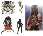 Slash guitarist Fake temporary Tattoos