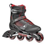 Rollerblade ZETRABLADE Inline Skates for Men, Fitness Inline Skates, Black/Red, 43/44