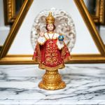 KariGhar® Infant Jesus/Child Jesus Christ 5 inch Idol Perfect for Car Dashboard/Prayer Room/Drawing Room/Bedroom/Gifting & Decoration. A0013 (5 x 6.5 x 12 CM)