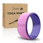 Cockatoo Yoga Wheel l 32 x 13 cms l Ultimate Comfort l Deep Tissue Massage, Back Pain Relief, Stretching, Backbends, Body Posture l Sweat Resistant & Eco-Friendly (Pink)