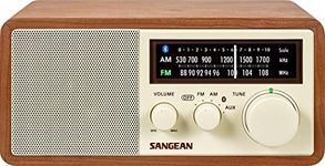 SANGEAN RA50562 Fm Bluetooth Wooden Cabinet Radio, Multicolor