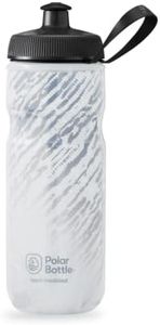 Polar Bottle – Sport Insulated Nimbus 20oz Storm Charcoal & White – Leak Proof Water Bottles Keep Water Cooler 2x Longer than a Regular Reusable Water Bottle