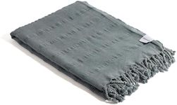 InfuseZen Stonewashed Turkish Towel
