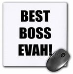 3D Rose Best Boss Evah Matte Finish Mouse Pad - 8 x 8 - mp_222191_1