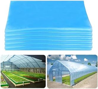 20x30 FT Greenhouse Plastic Film, 6 Mil Clear Film, Superior Toughness, Transparent Hoop House Covering for Gardening, Farming