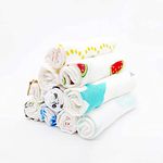 Pack of 10-100% Pure Muslin Cotton Baby Napkin - 10 Baby Towel with Size 29x29 cm Baby Washcloths