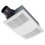 Broan-NuTone Non-Lit PowerHeat Bathroom Exhaust Fan and Heater, 110 CFM, 2.0 Sones, White