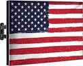 Garnetics Outdoor TV Cover 65 Inch Waterproof, TV Enclosures with Smart Shield Screen Protectors, Ideal for Outdoor Use, Moving, and Storage - US Flag