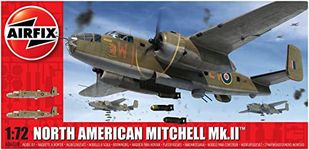 Airfix A06018 North American Mitchell MK II 1: 72 WWII Military Aircraft Plastic Model Kit, Unpainted