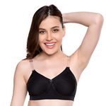 TRYLO ALPA Strapless Women's Bra Hoisery Cotton D-Cup Black 36