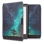 kwmobile Case Compatible with Kobo Aura Edition 2 Case - eReader Cover - Cosmic Nature Blue/Grey/Black