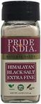 Pride Of India - Himalayan Black Rock Salt - Extra-Fine Grind, (4.0 oz, 113.4gm)- Kala Namak - Contains 84+ Minerals - Perfect for Cooking