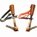 Fire Starter Survival Tool, Ferro Rod Kit, Waterproof Flint and Steel Fire Starter for Camping, Hiking and Backpacking Gear, 2 Packs