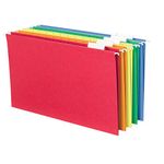 Smead Hanging Folder, Legal, 1/5 Cut Tab, Assorted Colors, 25 Per Box (64159)